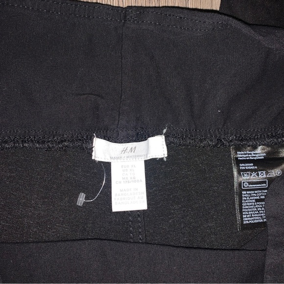 H&M Mama Maternity Size XL over bump skinny jeans Black High Rib - Picture 2 of 5